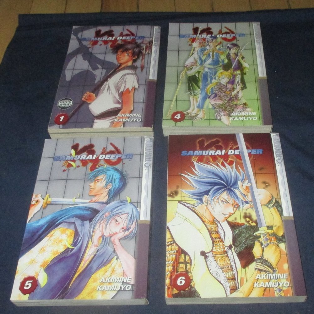 Samurai Deeper Kya Vol. 1 and 4 to 6 Mangas in English (Tokyopop)